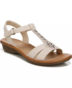 Soul Naturalizer Summer Ankle Strap Sandals - Porcelain Faux Nubuck/Microfiber - Picture 1 of 5