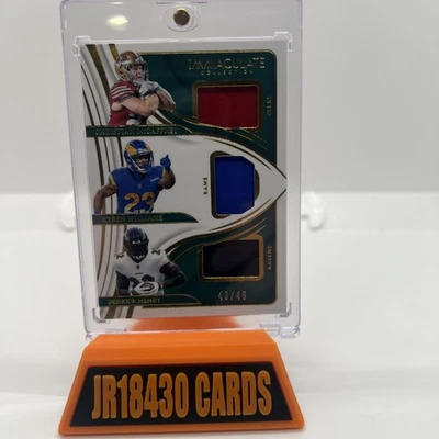 2024 Panini Immaculate Triple Jerseys MCCAFFREY/WILLIAMS/HENRY/49 Tarjeta Is 🔥 Foto 1 de 4