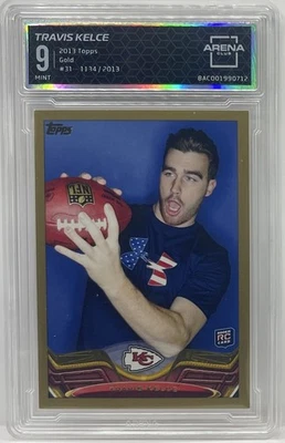 2013 Topps Gold #31 Travis Kelce RC Rookie #1134/2013 Arena Club 9 AC CHIEFS SP Foto 1 de 2