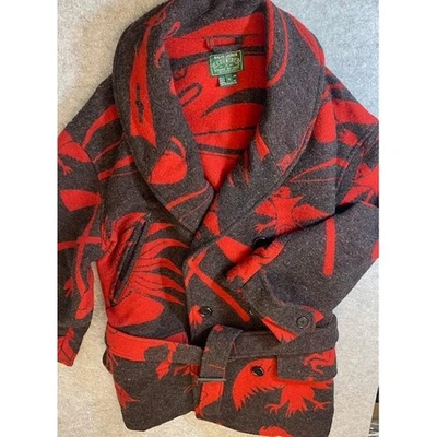 Ralph Lauren Country Authentic Dry Goods Southwest Lambswool Coat Woman Size M - Image 1 of 4