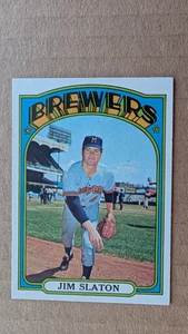 1972 Topps JIM SLATON Card #744 MILWAUKEE BREWERS - Picture 1 of 2
