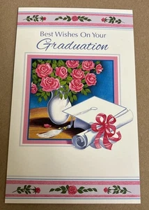 Graduation Best Wishes Happiness Success 5'x7.75" Stockwell Greeting Card - Picture 1 of 12