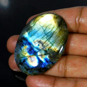 109,65 cts. Piedra preciosa suelta cabujón ovalado espectrolita labradorita 100 % natural - Imagen 1 de 3