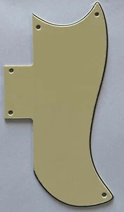 For 3-Ply Gibson SG ‘61 Reissue Style Guitar Pickguard,Vintage Yellow - Picture 1 of 7