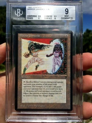 MIRROR UNIVERSE, LEGENDS, 1994 MTG, RARE, BGS 9.0, GRADED "MINT"! - Image 1 of 2