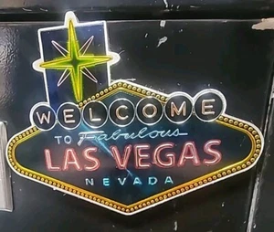 Welcome To Fabulous Las Vegas Nevada Double Sided Magnet & Las Vegas Magnet - Picture 1 of 5