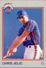 1989 Jackson Mets Grand Slam 5 Chris Jelic Pittsburgh Pennsylvania Baseball Card