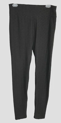 Nuevo Mixto Negro Texturizado Tejido Leggings Talla 2XL Gótico Boho Steampunk Mobwife Grunge Foto 1 de 4