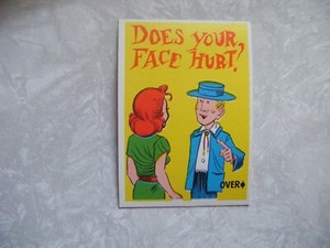 1961 Donruss Idiot Cards 7 ~ Sharp