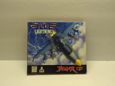 Blue Lightning - Atari Jaguar CD - Disc Case Manual Overlay NICE US RELEASE FAST - Image 1 of 4