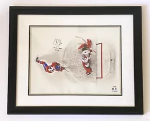 Authentic Cole Caufield "1st NHL Goal" Autograph 25" x 30" Picture W/ COA - Picture 1 of 5