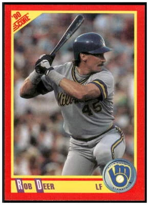 1990 Score #390 Rob Deer NM - Image 1 of 2