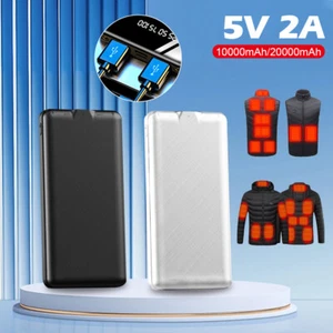 Power Bank 20000mAh 5V/2A Dual USB Output With LED Display For Heating Vest Sock - Picture 1 of 28