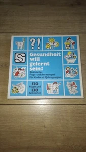 Gesundheit will gelernt sein! Elektrisches Frage/Antwort-Spiel DDR VEB Meiningen - Bild 1 von 5