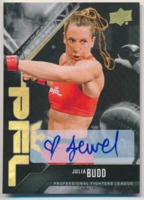 JULIA BUDD #12 2022 Upper Deck Professional Fight League PFL RC AUTO - Image 1 of 2