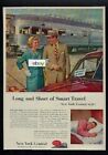 New York Central Railroad Long & Short Of Smart Travel Car Service Waiting Ad