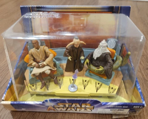 Hasbro Star Wars Jedi High Council Mace Windu Even Piell Oppo 1 Of 2 NEW 2003 Cover