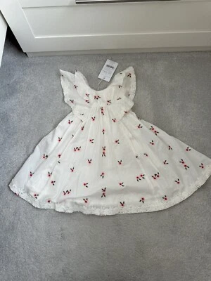 Monsoon Stunning Baby Girls White Summer Dress, Size 12 - 18 Months - BNWTGS - Image 1 of 4