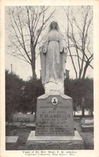 Elm Grove Wisconsin Convento Cemitério abbelen Tumba Antigo Cartão Postal K80813