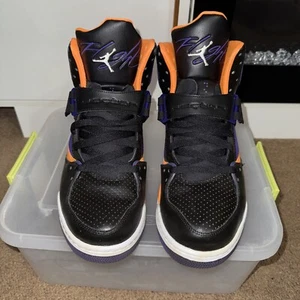 Size 11 - Jordan Flight 45 High Court Purple Citrus - Picture 1 of 8