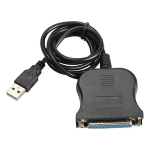 USB to 25 Pinhole Parallel Cable DB25 Interface IEEE 1284 Printer USB2.02844 - Afbeelding 1 van 6