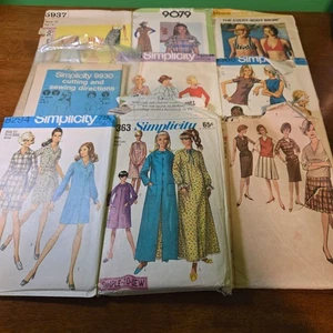 Simplicity womens sewing patterns 1970s dress,robe,bikini,skirts,tops Unverified - Picture 1 of 5