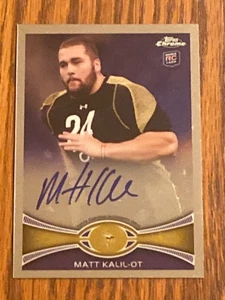 2012 Topps Chrome RC #108 Matt Khalil Autogramm Minnesota Vikings - Bild 1 von 2