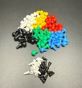 137 Code Pegs & Key Pegs Originalteile für Mastermind Spiel Pressman 2018 - Bild 1 von 8