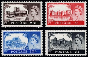 1958 First De La Rue High Values Superb Unmounted Mint Set 2/6 - £1 SG 536a-539a - Picture 1 of 5