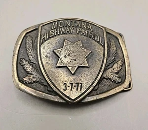 Vintage Montana Highway Patrol Gürtelschnalle - Bild 1 von 4