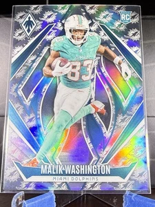 2024 Malik Washington Panini Phoenix Team Logo Prizm Rookie #222 134/299 - Foto 1 di 2