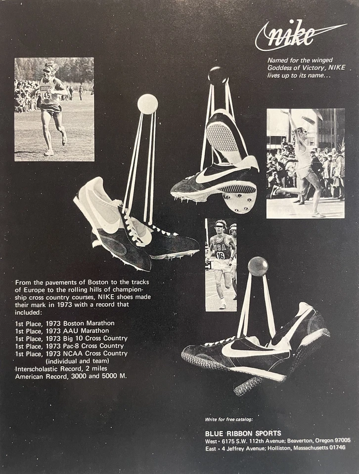 Anuncio de calzado deportivo Nike cinta azul con *** Steve Prefontaine*** Foto 1 de 4