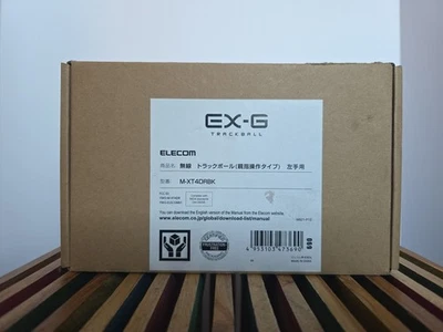 ELECOM Mouse Wireless Trackball 6 Buttons for Left Hand Black M-XT4DRBK - Image 1 of 3