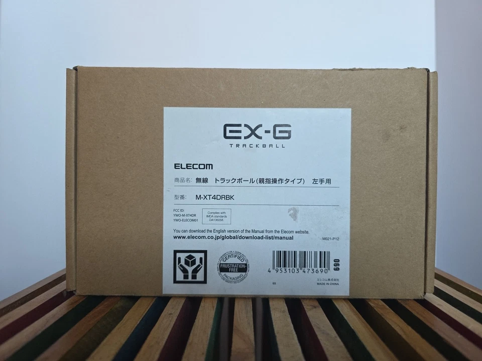 ELECOM Mouse Wireless Trackball 6 Buttons for Left Hand Black M-XT4DRBK - Image 1 of 3