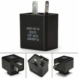 2 Pin 12V LED Flasher Motorcycle Blinker Adjustable Indicator Turn Relay Z7F7 - Picture 1 of 8