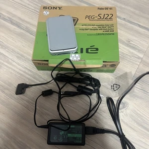 Caja y cables vintage Sony Peg-Sj22 Palm OS 4.1 - Imagen 1 de 8