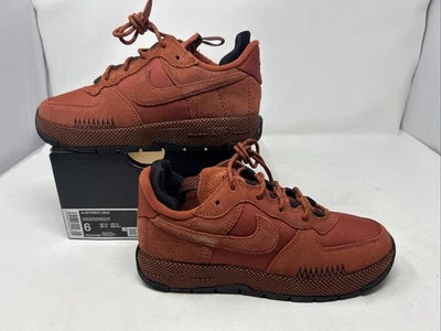 Nike Air Force 1 Wild Women's size 6 Orange suede Shoes FB2348 800 New ZZ1 - Image 1 of 4