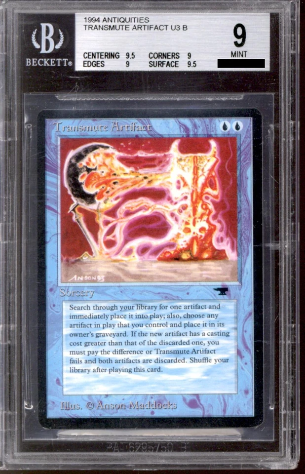Magic MTG Antiquities Transmute Artifact BGS 9 (9.5, 9, 9, 9.5) Q++ - Image 1 of 1