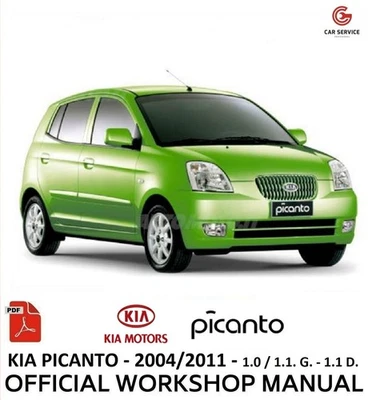 KIA PICANTO (TA) 2011/2017 WORKSHOP MANUAL REPAIR SERVICE WIRING DIAGRAMS - ENG - Image 1 of 4