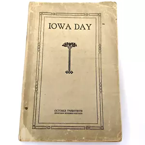 Libro de un día de las escuelas públicas de Iowa de 1916 Departamento de instrucciones de Albert Deyoe fotos 2G - Imagen 1 de 19