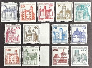 Germany Berlin 1977-79 Sc# 9N391-9N403 Complete Set of 13 Stamps MNH OG Castles - Picture 1 of 2