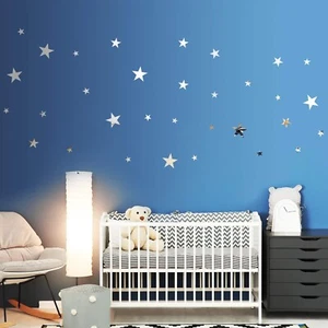 Shappy 32 Pcs Star Mirror Wall Stickers Decal 3D Acrylic Removable Star Stick... - Picture 1 of 7