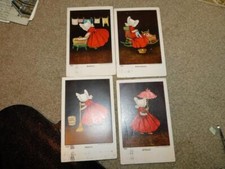 AMERICAN POSTCARDS-WEEK DAY SERIES # 23 (4) BY ULLMAN PUBLISHING CO.