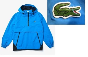 Para hombre Lacoste L!VE BH4158 parka repelente al agua en azul/negro/blanco unisex - Imagen 1 de 12