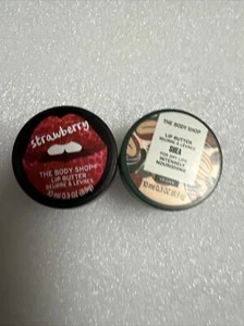 2 X Body Shop Shea & Strawberry 🍓 Lip Butter - 10ml Each 🧡🧡 Worth £12 - Picture 1 of 2
