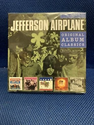 JEFFERSON AIRPLANE - 5CD ORIGINAL ALBUM CLASSICS SEALED. Shrinkwrap Tear On Rear - Image 1 of 3