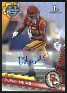 2023 Bowman Chrome University Autographs Refractors #146 Dorian Singer Auto /499