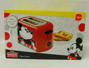 Disney Mickey Mouse 2 Slice Toaster DCM-21, Mickey Imprinted on Toast NEW - Picture 1 of 8