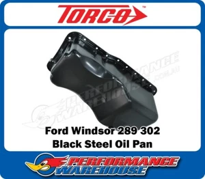 Black Steel Replacement Style Oil Pan Sump suits Ford 289 302 Windsor - Picture 1 of 3