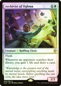 LÁMINA Archivista de Oghma - 004/361 - Rara - Comandante Legends CLB Magic The Gathering - Imagen 1 de 1